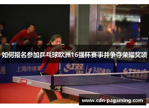 如何报名参加乒乓球欧洲16强杯赛事并争夺荣耀奖项